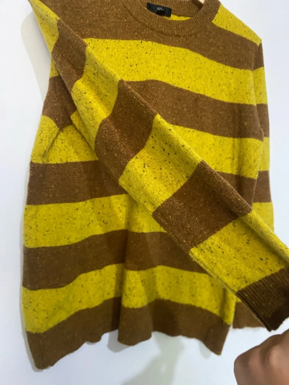 J.Crew M Wool Blend Striped Sweater